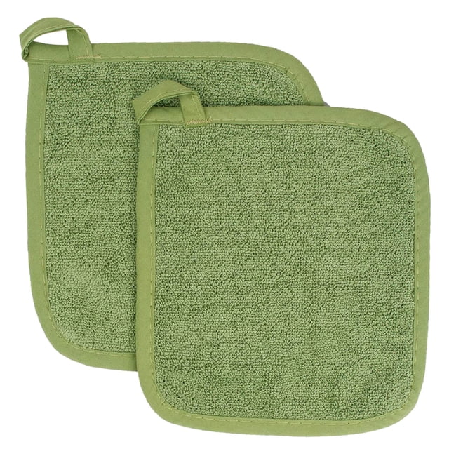 Gkeoshab Oven Mitts 2Pcs Pocket Pot Holders Cotton Heat Potholder Multipurpose Hot Pads Machine Washable Oven Mitts Cloth Potholders For Daily Kitchen Baking And Cooking Home & Garden