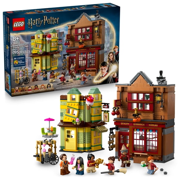 LEGO Harry Potter Le Magasin d’Accessoires de Quidditch et Les Glaces Florian Fortarôme, Ensemble 76452