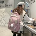 thumbnail image 2 of University School Bag Girls' Daypack High School Junior High School Backpack Large Capacity Backpack, 2 of 7
