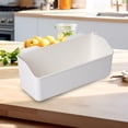 thumbnail image 4 of Kitchen Small Basket Bathroom Shelf Hangable Bathroom Wall Mounted Plastic Hanging Ginger Garlic Storage Basket, 4 of 6