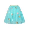thumbnail image 2 of Girls Skirt Blue Heart Sequins Sparkling Tutu Dancing 6 Years, 2 of 6