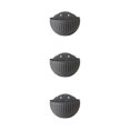 thumbnail image 4 of Youkk Easy To Install Double-layer Plastic Flowerpot For Walls Drainage Flower Pot Grey 3Set, 4 of 6