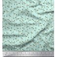 thumbnail image 1 of Soimoi Polyester Crepe Fabric Arrow & Fish Ocean Printed Fabric 1 Yard 42 Inch Wide, 1 of 3