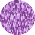 thumbnail image 1 of Ahgly Tapis Rond Lavable en Machine Intérieur Transitionnel Violet Violet, 3 Pieds Rond, 1 of 7