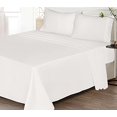 thumbnail image 1 of Ruvanti 100% Cotton Bed Sheets, 4 Pcs Bed Sets, Off White Full Size Sheets Set, Soft, Breathable Fabric, Deep Pocket Sheets, Cooling Bedding Sheets Set Include 1 Flat, 1 Fitted Sheet, 2 Pillowcases., 1 of 4