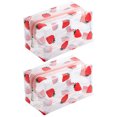 thumbnail image 3 of 2 Pcs Sac de Toilette Transparent Multifonction Portable Imperméable Sac Cosmétique Fourniture de Camping, 3 of 8