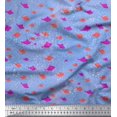 thumbnail image 1 of Soimoi Rayon Fabric Bubbles & Fish Ocean Print Fabric by the Yard 42 Inch Wide, 1 of 1