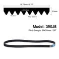 thumbnail image 2 of Unique Bargains 390J8 PJ V-Ribbed Belt, EPDM Industrial Transmission Serpentine Belt, 2 Packs, 2 of 5
