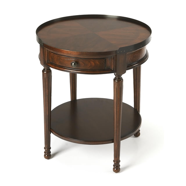 Butler Specialty Table d'Appoint Ronde Transitionnelle en Cerisier de Plantation