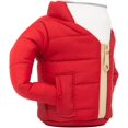 thumbnail image 2 of Veste de Boisson Puffin/refroidisseur de Canette Isolé - Rouge avec Fermeture Éclair Beige, 2 of 9