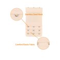 thumbnail image 4 of INSPIRE CHIC Women's Elastic Bra Hook Extensions 3 Rows 2 Pcs Apricot 1 and Skin Color, 4 of 6