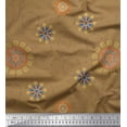 thumbnail image 1 of Soimoi Polyester Crepe Fabric Mandala Ethnic Printed Fabric 1 Yard 42 Inch Wide, 1 of 3