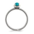 thumbnail image 2 of Bague Antique Turquoise en Argent Sterling & 14k Stackable Expressions Taille 7, 2 of 3