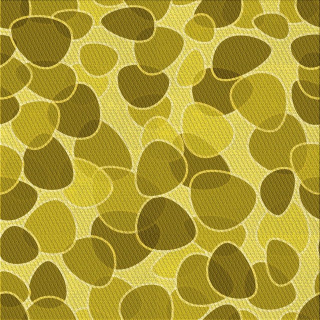 Ahgly Company Machine Washable Indoor Square Transitional Bright Gold Yellow Area Rugs, 5' Square