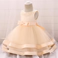 thumbnail image 4 of Robes pour Bébé Fille Robe Formelle pour Filles Robes Rose Doré pour Filles Robe de Fête pour Filles Tenue pour la Journée des Enfants 3-6 Mois, 4 of 9