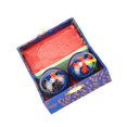 thumbnail image 1 of Portable Baoding Balls with Storage Box Durable for Kids hand baoding balls Elderly Parents Blue, 1 of 9