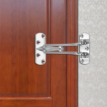 Rdeghly Security Door Latch,Lock Latch,Heavy Duty Zinc Alloy Safety Guard Security Door Lock Latch for Home Hotel Door