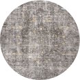thumbnail image 1 of Ahgly Company Indoor Round Traditional Pale Silver Gray Persian Area Rugs, 3' Round, 1 of 6