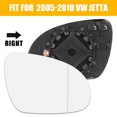 thumbnail image 2 of Unique Bargains Car Mirror Glass Heated with Backing Plate Passenger Side RH for VW Golf R32 GTI, 2 of 7