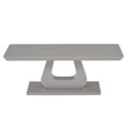 thumbnail image 2 of Contemporaine MDF et Verre Table de Base Rectanuglaire - Gris Chaud, 2 of 7