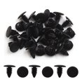 thumbnail image 2 of Unique Bargains 30 Pcs Clips de Pare-Chocs de Voiture Noirs Type Poussoir Rivets en Plastique Trou de 7mm, 2 of 2