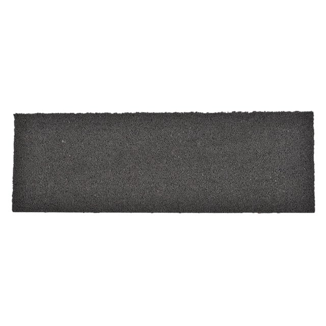 Tapis Long pour Porte d'Entrée Abrité en Fibre de Coco 30x10 Gris