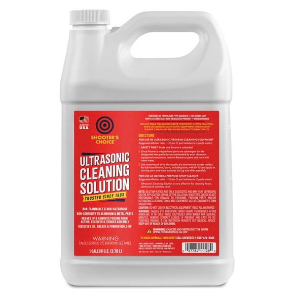 Shooter's Choice Ultrasonic Cleaning Solution (Select Size), 128 Fl Oz (Pack of 1)