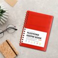 thumbnail image 1 of A6 Mini Password Book – Spiral Bound Pocket Notebook with Alphabetical Tabs (4.25x5.7in, Durable PP Cover), 1 of 6