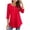 Red, variant on Loose Tunic Shirts Women's 3/4 Sleeve Tunic Tops Crewneck Button Sweatshirts Pullover Tunic Shirts Loose Fitting Blouses Woman Shirts S-42 Blue S