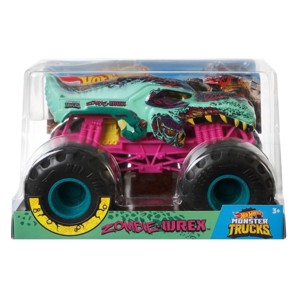 Hot Wheels Monster Trucks 1:24 Zombie-Wrex Vehicle