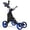 bleu, variante sur Gymax Chariot de Golf Pliable à 4 Roues à Pousser et Tirer avec Frein Sac Imperméable Gris