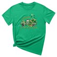 thumbnail image 4 of T-shirts de la Saint-Patrick pour Femmes Mode Col Rond Imprimé Manches Courtes T-shirt Décontracté Ample Hauts Saint-Patrick, 4 of 6