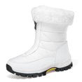 thumbnail image 4 of Chaussures pour Femmes Mode Automne Hiver Extérieur Neige Bottes d'Automne pour Femmes en Peluche Épaisses Isolantes Coton Imperméables Tourisme Rural Ski Chaussures Bottes d'Automne en Liquidation, 4 of 9