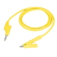 thumbnail image 1 of Banana Plug Test Leads, Electrical Portable Test Flexible Brass Cable Injection Molding Silicone Sheath  For Car Battery Yellow, 1 of 8