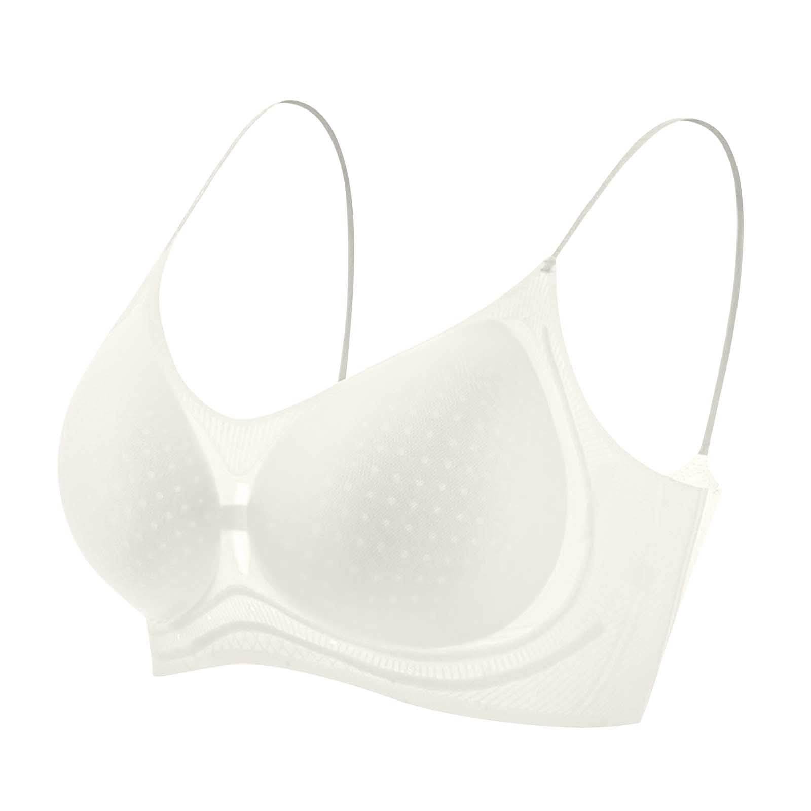 Lenpel Women's Seamless Bras Wirefree Spaghetti Strap Soft Support Full Coverage Bralettes Comfortable Everyday Bras