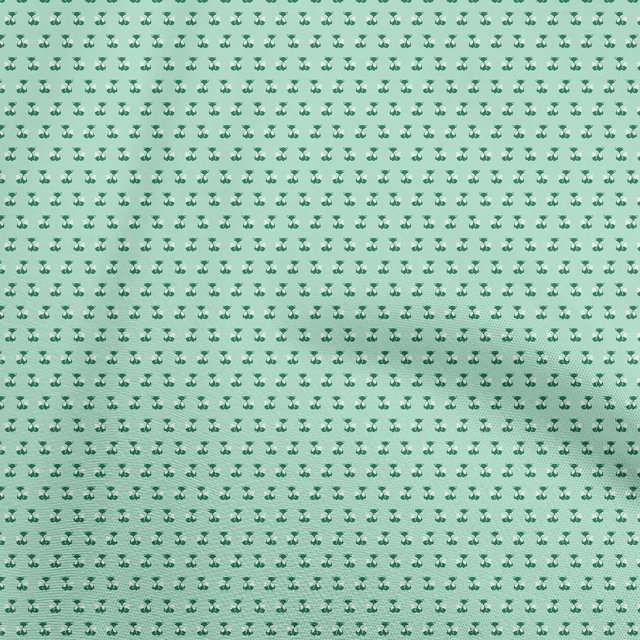 oneOone Rayon Mint Green Fabric Animal Craft Projects Decor Fabric Printed By The Yard 56 Inch Wide