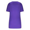 thumbnail image 4 of Timegard Going out Tops for Women Square Neck Button Short Sleeve Ribbed Slim Summer Dressy Casual Tops, 4 of 4