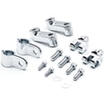 thumbnail image 5 of Krator Chrome 1" Engine Guard Bowleg Foot Peg Clamps Compatible with Harley-Davidson Roadking Classic Inj Motorcycle, 5 of 5