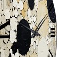 thumbnail image 3 of Designart "Medley in Monochrome III" Abstract Collages Oversized Wall Clock, 3 of 6