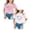 White 1PCS & Pink 1PCS, variant on FhsagQ 2Pcs Girls Shirts Size 6 Characters Kid Girls Cute Graphic Round Neck Short Sleeve Tee Summer Casual T Shirt Tops (Size 8-9 Years)
