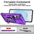 thumbnail image 3 of TYJKeJi Case with Stander Holder Kickstand Drop Resistant Shockproof Case For Samsung Galaxy S25 Edge, 3 of 9