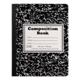 thumbnail image 1 of ZTTD Composition Notebook 1 Pack, Wide Ruled Paper, 10.24 x 7.48 Inches, 100 Sheets(200 Pages), Black Marble Covers (Black), 1 of 9