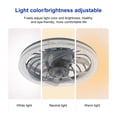 thumbnail image 2 of Ceiling Fan Light Bedroom Home E27LED Fan Light With Remote Control Speed and Brightness Adjustable, 2 of 8