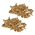 thumbnail image 1 of 100X Vis de Guitare pour Plaques de Scratch Pickguard, Or, 1 of 6