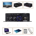 thumbnail image 4 of AK380/AK370/AK170 400W*2 2 Channel Bluetooth HiFi Power Amplifier Home Car Audio Class D Remote Control FM Radio AUX USB/SD ,Efficient Heatsink, 4 of 7