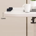 thumbnail image 4 of EDTara Table d'Appoint Mobile Pliable, Bureau au-Dessus du Lit à Hauteur Réglable avec Roulettes pour Ordinateur Ou Portable, 4 of 8