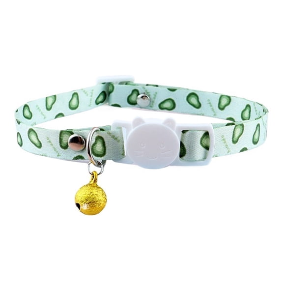 Personalized detachable cat collar with bell, safe quick release kitten collar