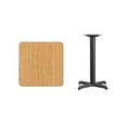 thumbnail image 2 of Flash Furniture 24" Square Natural Laminate Table Top with 22 by 22" Table Height Base, 2 of 2