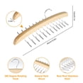 thumbnail image 3 of Camisole Hanger Wooden Tank Top Organizer with 24 Metal Hooks 360 Degrees Rotation Strappy, 3 of 7