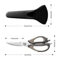 thumbnail image 3 of Cqxid Cutter Under $10 Kitchen Shears Ultra Sharp Stainless Steel Multifunctional Stainless Steel Kitchen Detachable Shears Heavy Duty Meat Scissors Chicken Poultry Fish Herbs Food Scissors, 3 of 9
